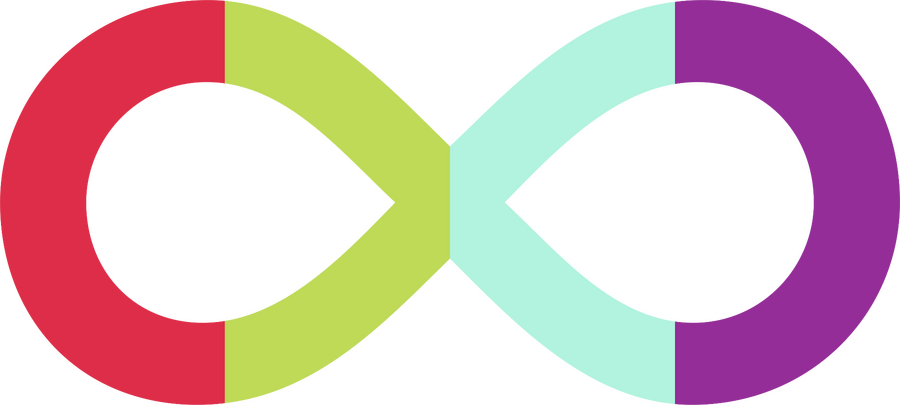 Symbol for the asteroid 7 Iris, named after the deity with the same name, who is associated with rainbows.